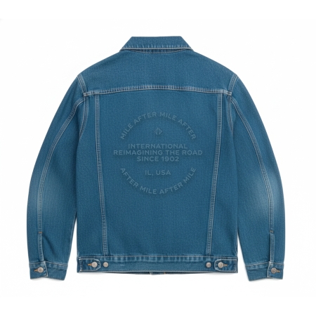 Embossed Denim Jacket