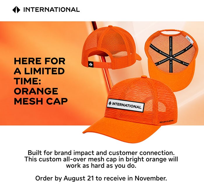 Orange Mesh Cap
